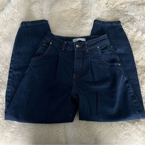 Zara blue balloon fit jeans